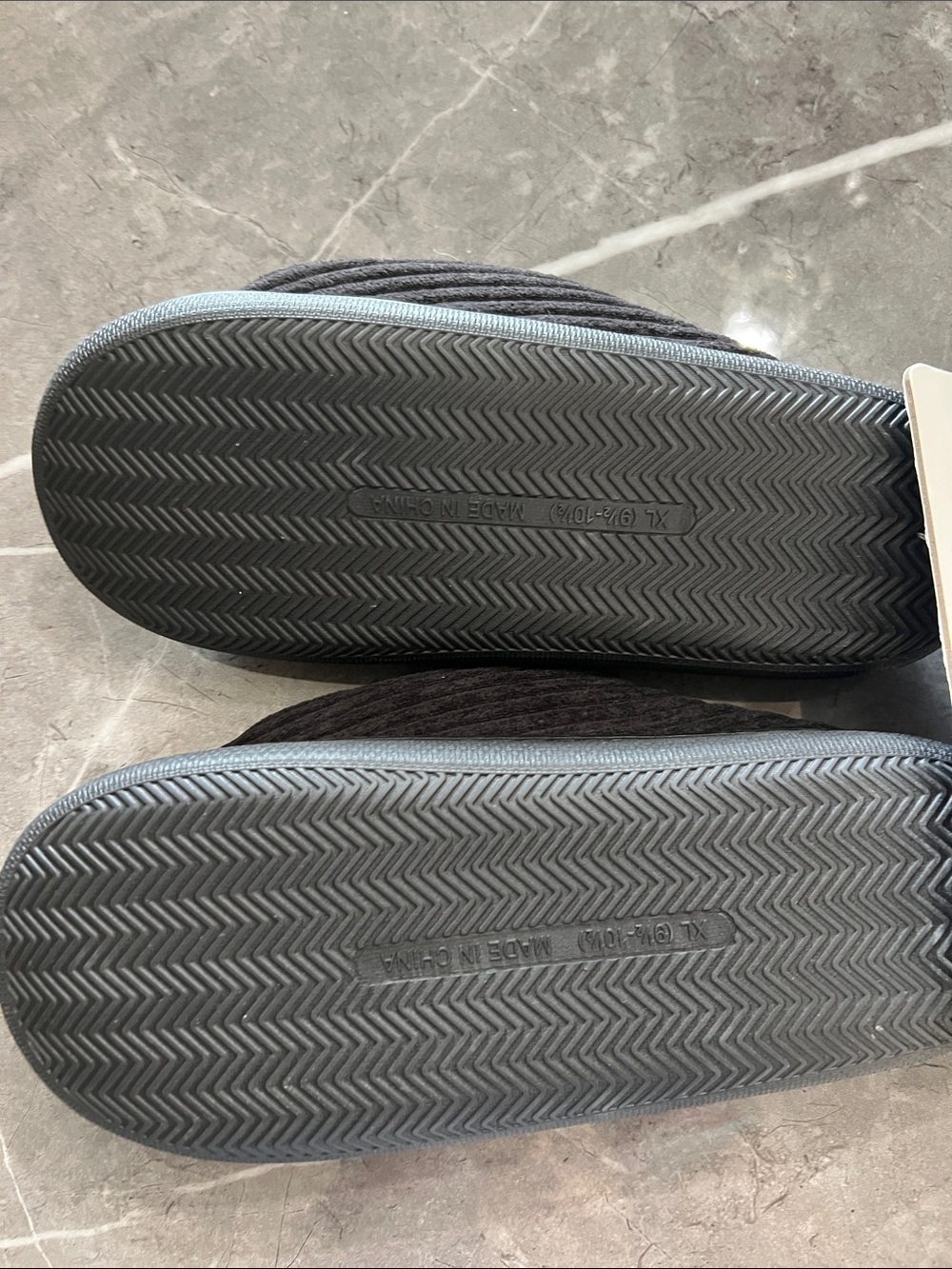 True Religion Woman’s Black Slip-On Slippers with Rhinestone Logo - Picture 6 of 7
